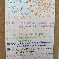 Расписание детской анимации в отеле Скай Маре в Алуште, Крым